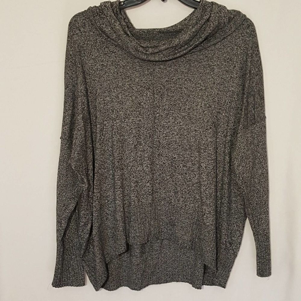 Willi Smith sweater gray cowl neck soft comfy 2X
